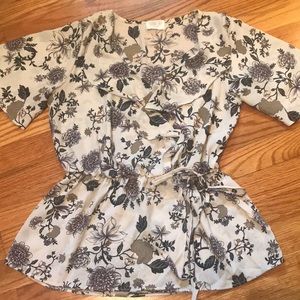 Floral Top Sienna Sky